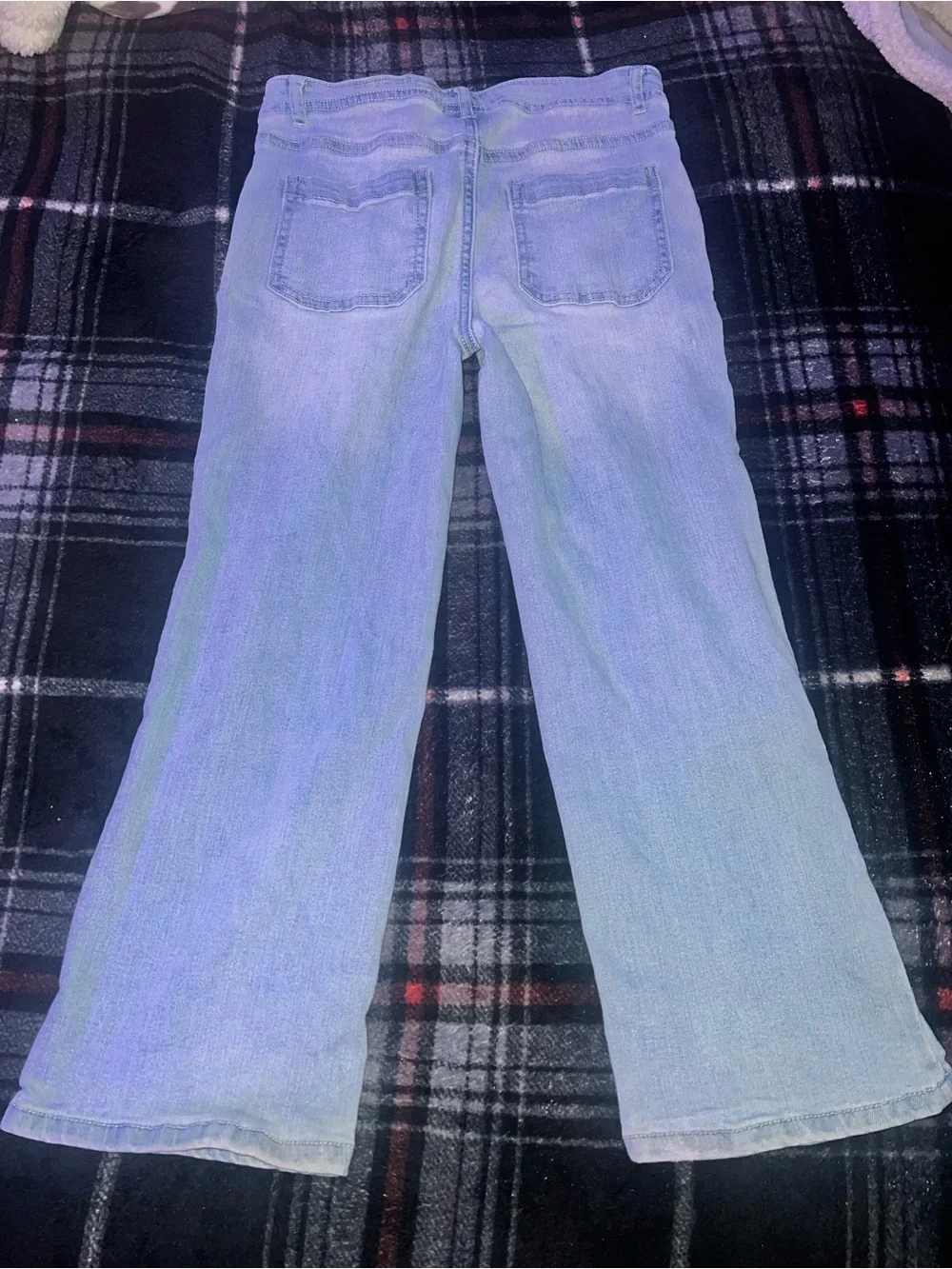 Light Wash Wide-Leg Kid’s Jeans
